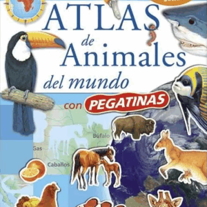 Atlas de Animales del Mundo con 300 Pegatinas