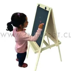 Atril Pizarra Doble Tiza Y Blanca 55 Cm X 65 Cm X
