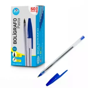 Boligrafo Pasta Azul Punta Fina (50 unidades)