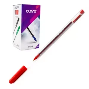 Bolígrafo Pasta Cristal Rojo Caja 50 Unidades