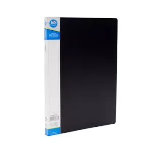 Carpeta Con 20 Fundas Oficio Negra (12 unidades)