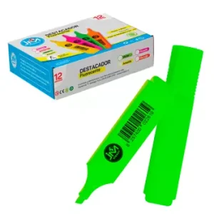 Destacador Cuadrado Ancho Verde (12 unidades)