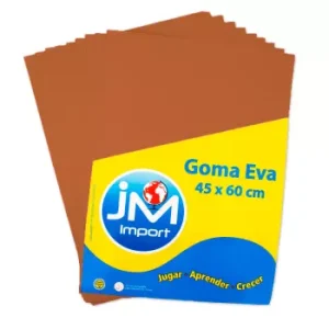 Goma Eva Pliego 10 Unidades Café 45 X 60