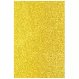 Goma Eva Of.10 Uni Glitter Amarillo 20 X 30 Cm