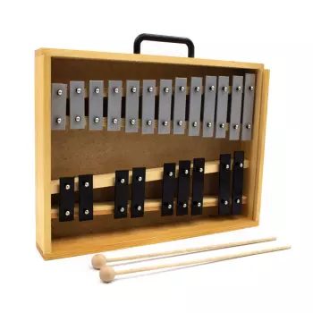 Metalófono 22 Tonos Caja De Madera