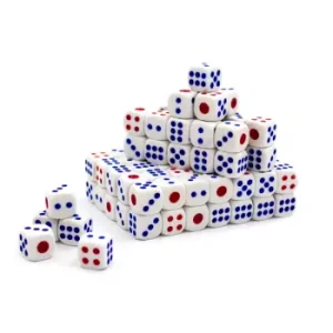 Set 100 Dados Punta Redondeada