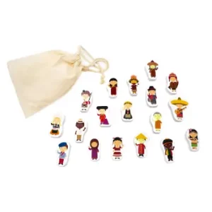 Figuras de Madera Niños y Niñas del Mundo