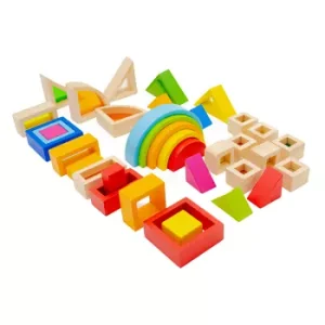 Juego De Construcción Madera/acrílico 37 Piezas
