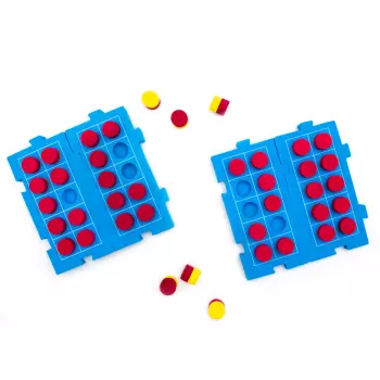 Set 4 Tablero Con 10 Fichas Para Suma Y Resta