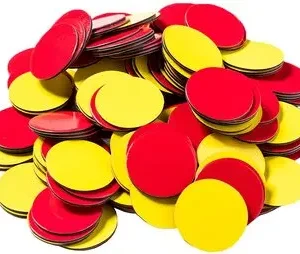 Fichas Bicolor Magnéticas Para Pizarra