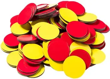 Fichas Bicolor Magnéticas Para Pizarra