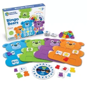 Juego Bingo Los Números Con Ositos, 73 Piezas