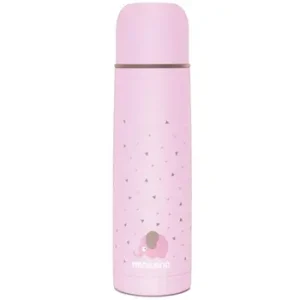 Termo Para Alimentos 500ml Metal Con Goma Rosado