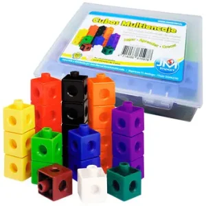 Cubos Conectores 100 Piezas 10 Colores