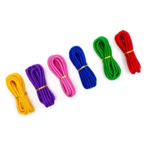 Set De 6 Cuerdas De Colores 2,60 Mts