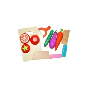 Set Verduras Imantadas Para Cortar De Madera