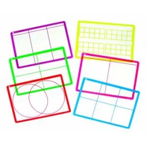 Set de 6 Láminas Transparentes Borrables