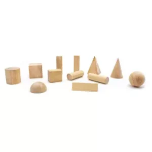 Cuerpos Geométricos Madera Natural