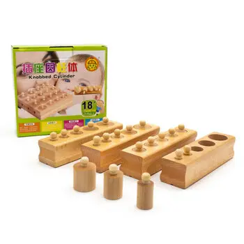 Cilindros Montessori Madera Natural - Imagen 2