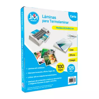 Lámina Térmica Carta 100 Unidades