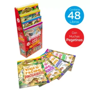 Libro Viaje Al Pasado Dinosaurios Con Pegatinas. 4
