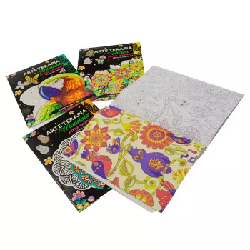 Libro Arte Terapia Animales Para Colorear 3 Título - Imagen 2