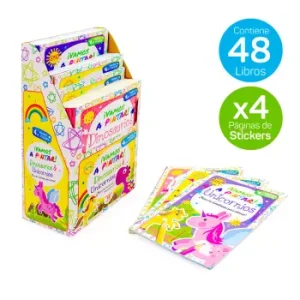 Libro Vamos A Pintar Con Stickers. 48 Unidades