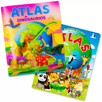 Colección Atlas De Animales Y Dinosaurios