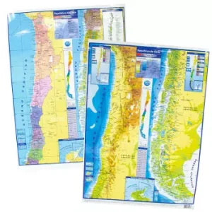 Mapa De Chile Físico - Político