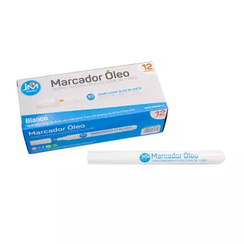 Marcador Permanente Tinta Óleo Blanco (12 unidades)