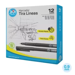 Marcador Tira Líneas 0,9 (12 unidades)