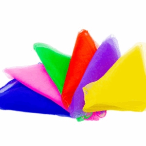 Set de 6 pañuelos de seda de 65 x 65 cm en diferentes colores