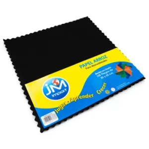 Papel Arroz Negro 50 X 50 Cm 100 Unidades
