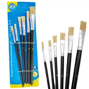Set De 6 Pinceles Espatulados Escolar M.577 (36 unidades)
