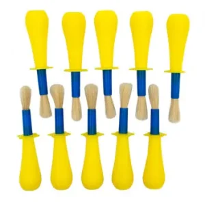 Pincel Mango Grueso Ergonométrico 10 Piezas
