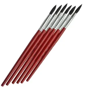 Pincel Tigre Arte 285 N°9 Pelo Pony Acuarela (6 unidades)