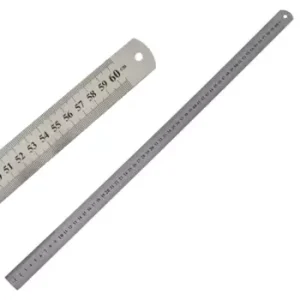 Regla Metálica 60 Cm. Con Funda (12 unidades)