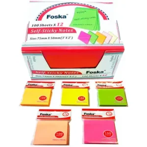 Taco Post It 7.5x5 100 Hojas (12 unidades)