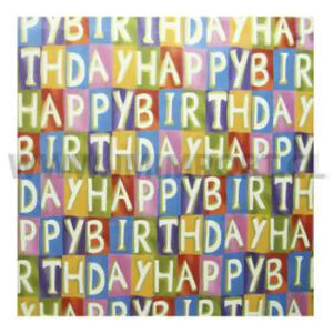 Papel Seda Diseño Happy Birthday
