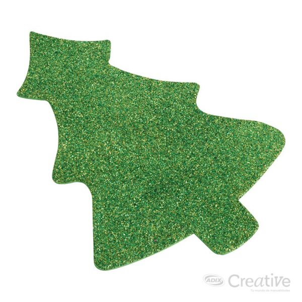 Árbol Goma Eva Glitter - Imagen 6