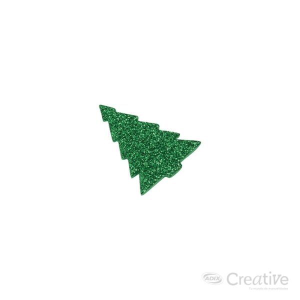 Árbol Navideño Goma Eva Glitter Adhesivo - Imagen 4