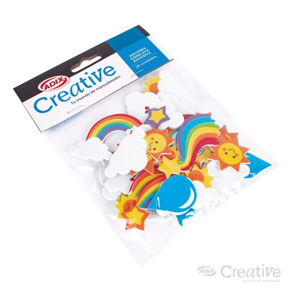 material didactico arcoiris goma eva adhesiva creative 1