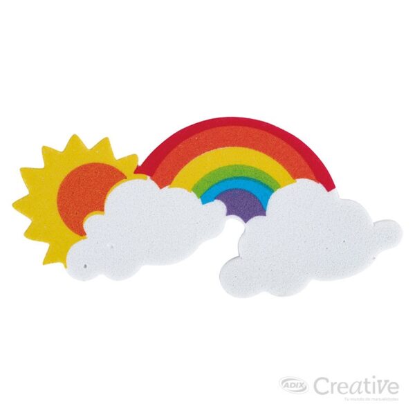 material didactico arcoiris goma eva adhesiva creative 4