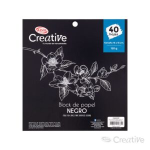 Block Papel Negro Creative