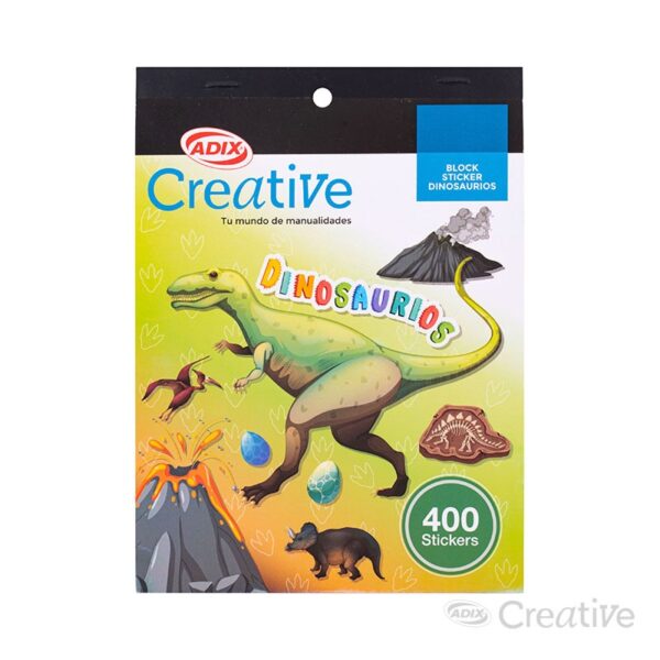 Block Sticker Dinosaurio Creative - Imagen 2