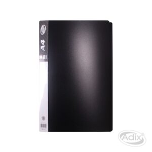 Carpeta A4 80 Fundas C/estuche Negro