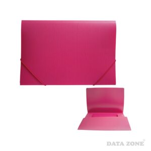 Carpeta Cartera Con Elástico Tamaño Oficio Rojo Datazone