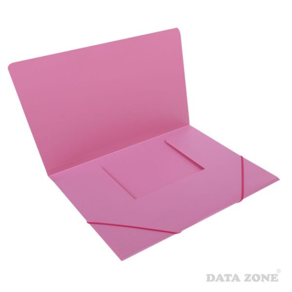 material didactico carpeta cartera con elastico tamano oficio rosado datazone 1