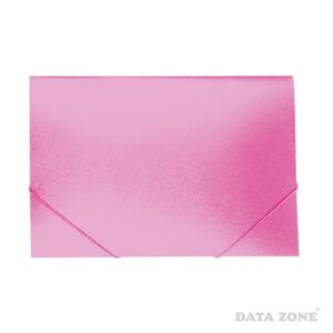 Carpeta Cartera Con Elástico Tamaño Oficio Rosado Datazone
