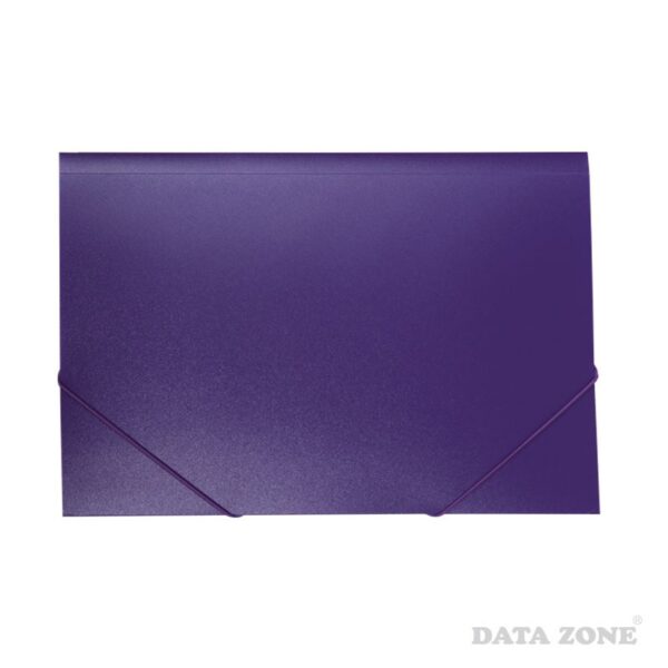 material didactico carpeta cartera con elastico tamano oficio violeta datazone